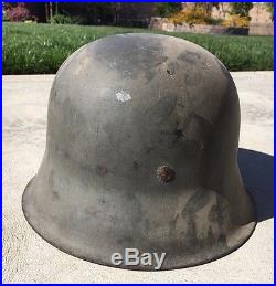 WWII German Helmet M42 WW2 Rare Must See