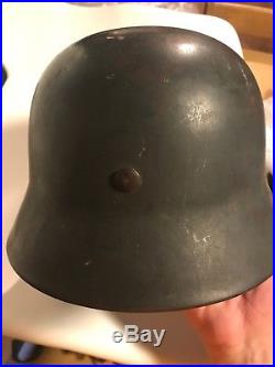 WWII German Helmet M-40 ET64 World War 2 German Military Helmet Gear