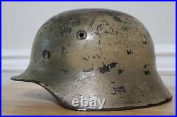 WWII German M40 Heer Helmet 2 Tone Camo WW2