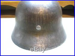 WWII German M-40 Helmet with B + C Liner 1941, Original WW2 Stahlhem Size EF64