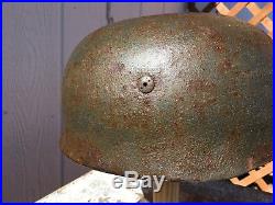 WWII German fallschirmjäger helmet shell. Barn find ww2