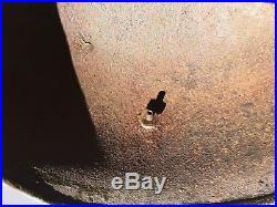 WWII German fallschirmjäger helmet shell. Barn find ww2