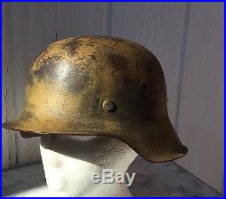 WWII German luftwaffe camo m42 helmet ww2