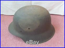 WWII M42 German Helmet GerHelmet2 Shell Size 66 World War 2