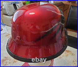 WWII WW2 German Wh Army M35 Steel Helmet With Leather insert Restored