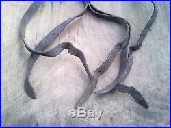 WWII WW2 Military Leather chin strap for German helmet Lot of 5 pieces