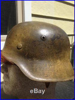 Ww 2 German Afrika Korp Original Dak Helmet