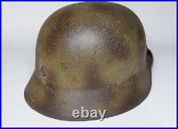 WW II WW2 German Helmet M35 size 64 camouflage