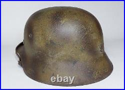 WW II WW2 German Helmet M35 size 64 camouflage