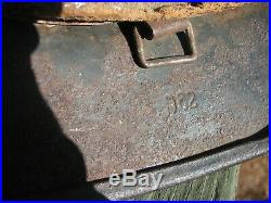 W. W. 2 German M 35/40 Helmet And Liner Band A Some Leather Liner In Place Q 62