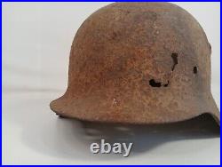 World War II German M-42 Helmet Collectible Military WW2 WWII Original Soldier