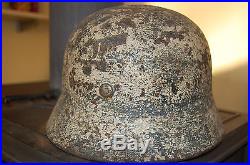 Ww2 GERMAN M40 kurland winter camo helmet