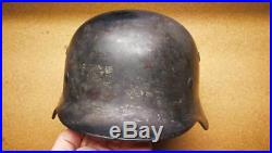 Ww2 German ET64 M40 SD helmet, relic, battlefield, old house attic