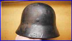Ww2 German ET64 M40 SD helmet, relic, battlefield, old house attic