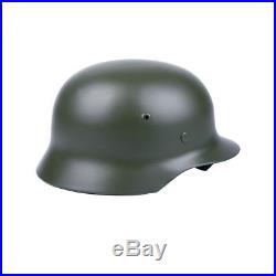 Ww2 German Elite Wh Army M42 M1942 Steel Helmet Field Grey-50016