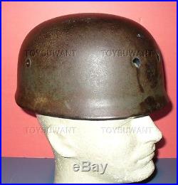 Ww2 German Fallschirmjager Paratrooper Helmet Battle Damage Original Relic M38