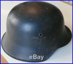 Ww2 German Helmet Casque Allemand M42 Complet Sans Insigne Date 1942