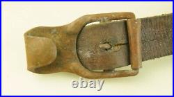 Ww2 German Helmet Leather Carrier, Original, Complete, Rare