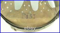 Ww2 German Helmet Liner Size 64/57, Metal Zinc Plated Late War