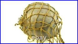 Ww2 German Helmet Regulation Camo Netting, Fully Complete Full Set