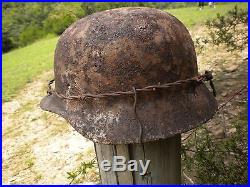 Ww2 German Helmet Russian Battle Ground Find, M40 Camo Wire