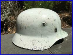 Ww2 German M40 Quist Helmet Shell Size 66