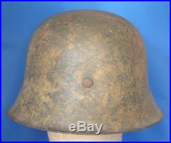 Ww2 German M42 Army Sd Helmet Splattered Mud Camo