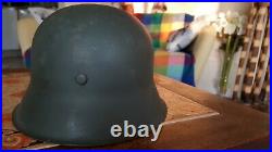 Ww2 German M42 pattern combat helmet hkp maker