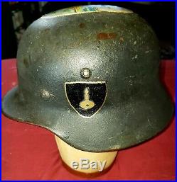 Ww2 German M-35 Helmet Shell & Original Rivets U. S Vet Trench Art $160.00 Wow