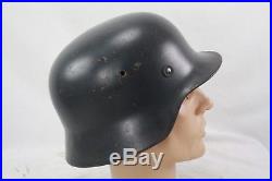 Ww2 German Model 40 Helmet Shell With Post War Liner