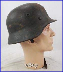 Ww2 German Model 40 No Decal Army Helmet, Maker Marked Q62