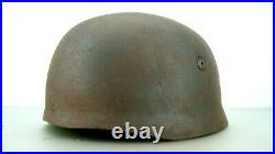 Ww2 German Paratrooper Helmet, Rare One Complete With Bolts/nuts