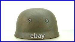 Ww2 German Paratrooper Helmet, Rare One Complete With Bolts/nuts