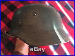 Ww2 German SS helmet M40 with Museum Quality professional repro Camo paint Q64