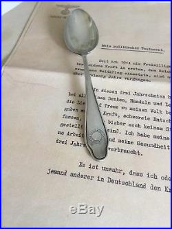 Ww2 German hitler Reichsparteitag spoon nunberg no elmetto helmet