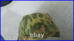 Ww2 German original early patern camouflaged helmet cover