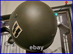 Ww2 M33 Italian German Axis Helmet Musolini Italy Factory Stamped