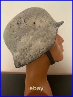 Ww2 Wwii German Type Spanish Helmet Model Z M42/79 Liner & Chin Strap Rare