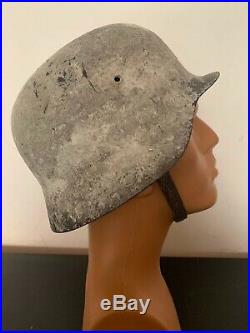 Ww2 Wwii Spanish German Type Helmet Wehrmacht Original M42 Liner & Chin Strap