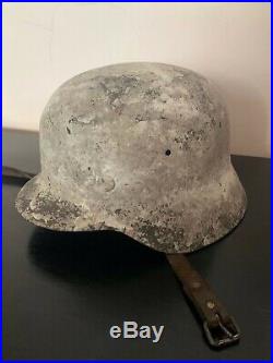 Ww2 Wwii Spanish German Type Helmet Wehrmacht Original M42 Liner & Chin Strap