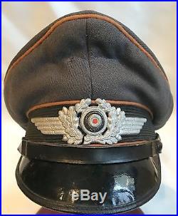 Ww2 german visor hat cap helmet luftwaffe