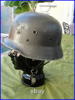 Ww2/post Ww2 German Vulcan Fiber Parade Helmet Rare. Orig