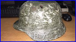 Ww2 wwii German Helmet Winter Camo M35 Shell