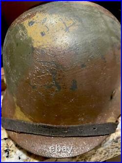 Ww2 wwii original german helmet Normandy Camo, Real Deal