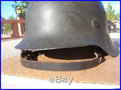 Ww 2 German Helmet Original M42 Ckl66 5065 No Decal Full Visor Anomaly