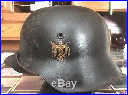 Ww 2 German M42 Helmet Original Naval